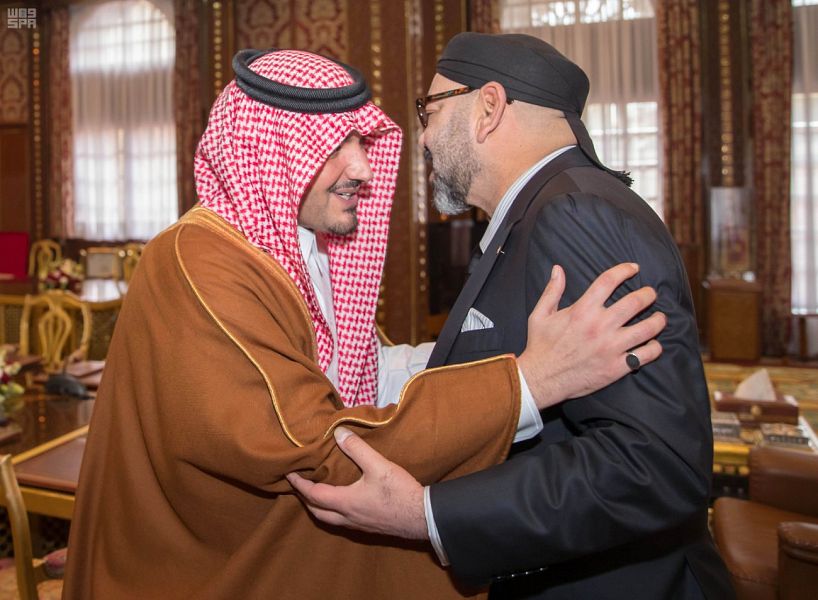 وزير الداخلية ينقل تحيات خادم الحرمين وسمو ولي العهد إلى ملك المغرب