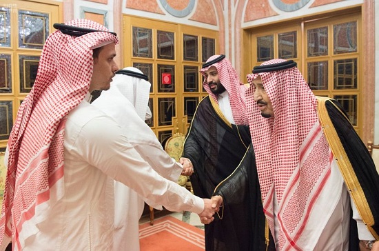 خادم الحرمين الشريفين وولي العهد يستقبلان ذوي الفقيد جمال خاشقجي