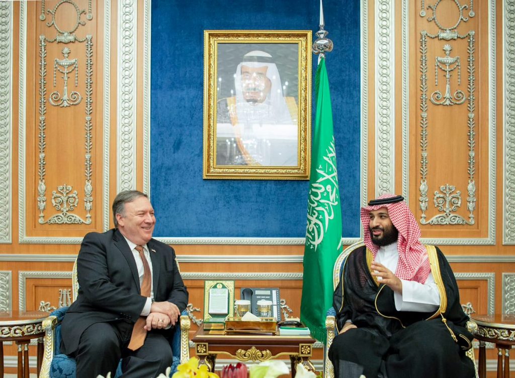 ولي العهد يلتقي وزير الخارجية الأمريكي