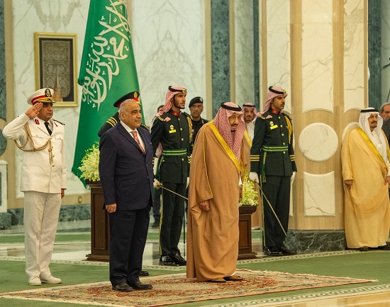 خادم الحرمين الشريفين يلتقي رئيس الوزراء العراقي