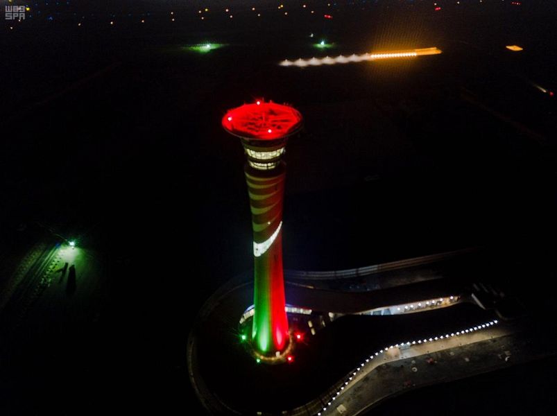 مطارات المملكة تشارك الإمارات احتفالها باليوم الوطني الـ47