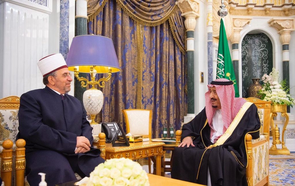 خادم الحرمين الشريفين يلتقي مفتي عام جمهورية كوسوفا