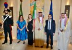 الأمير سعود بن جلوي محافظ جدة في حفل القنصلية الإيطالية